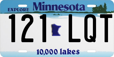 MN license plate 121LQT