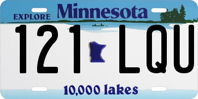 MN license plate 121LQU