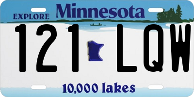 MN license plate 121LQW