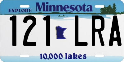 MN license plate 121LRA