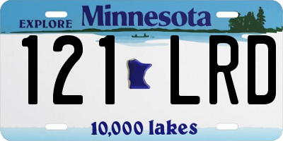 MN license plate 121LRD