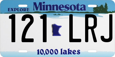MN license plate 121LRJ