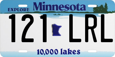 MN license plate 121LRL