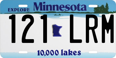 MN license plate 121LRM