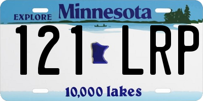MN license plate 121LRP