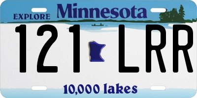 MN license plate 121LRR