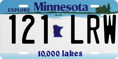MN license plate 121LRW