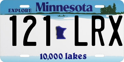 MN license plate 121LRX