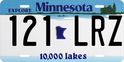 MN license plate 121LRZ
