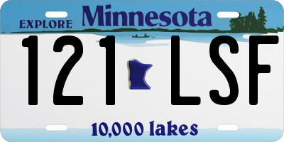 MN license plate 121LSF