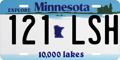 MN license plate 121LSH