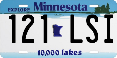 MN license plate 121LSI