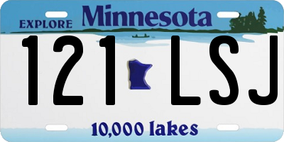 MN license plate 121LSJ