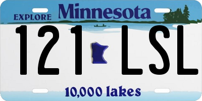MN license plate 121LSL