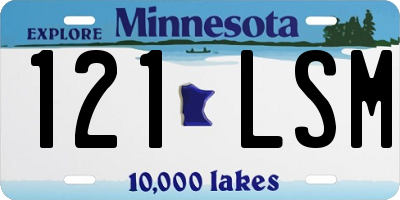 MN license plate 121LSM