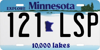 MN license plate 121LSP