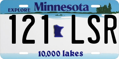 MN license plate 121LSR