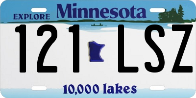 MN license plate 121LSZ