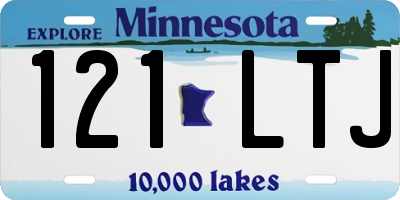 MN license plate 121LTJ