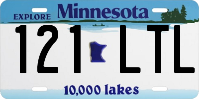 MN license plate 121LTL