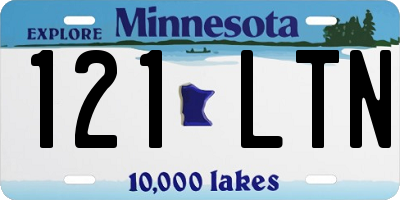 MN license plate 121LTN