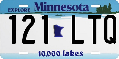 MN license plate 121LTQ