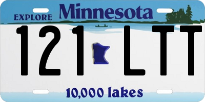 MN license plate 121LTT