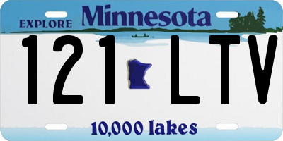MN license plate 121LTV