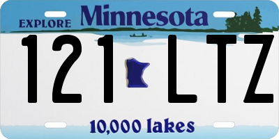 MN license plate 121LTZ