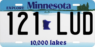 MN license plate 121LUD