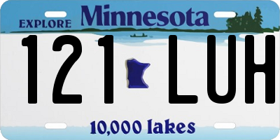 MN license plate 121LUH