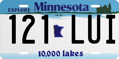 MN license plate 121LUI