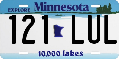 MN license plate 121LUL