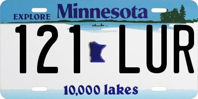 MN license plate 121LUR
