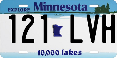 MN license plate 121LVH