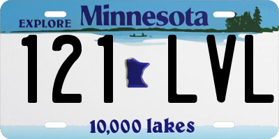MN license plate 121LVL
