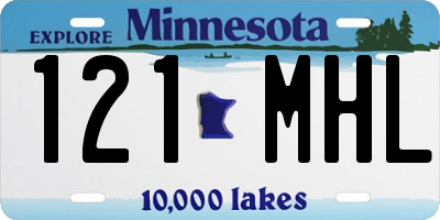 MN license plate 121MHL