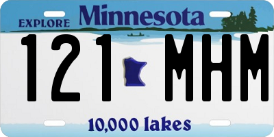 MN license plate 121MHM