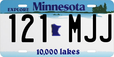 MN license plate 121MJJ
