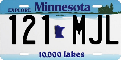 MN license plate 121MJL