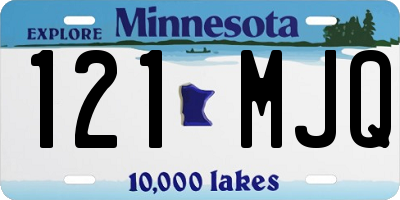 MN license plate 121MJQ