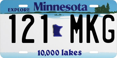 MN license plate 121MKG