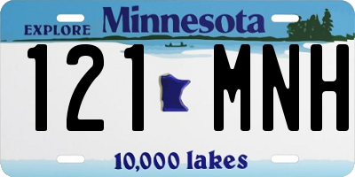 MN license plate 121MNH