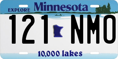 MN license plate 121NMO