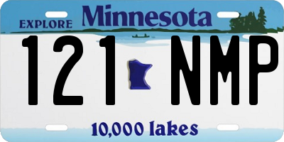 MN license plate 121NMP
