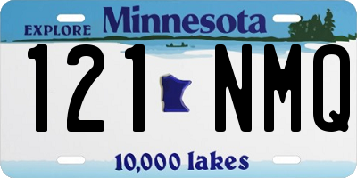MN license plate 121NMQ
