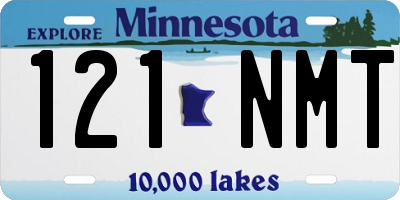 MN license plate 121NMT