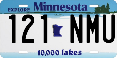 MN license plate 121NMU