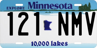 MN license plate 121NMV