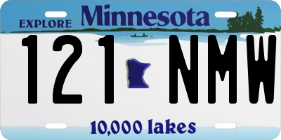 MN license plate 121NMW